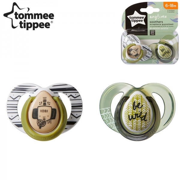 Tommee Tippee Ортодонтични залъгалки Anytime 6-18 месеца Tommee Tippee Ортодонтични залъгалки Anytime 6-18 месеца